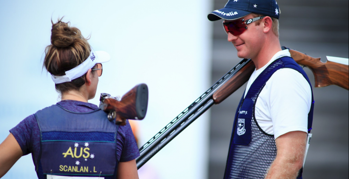 Scanlan and Willett win Gold in Trap Mixed Team hero image