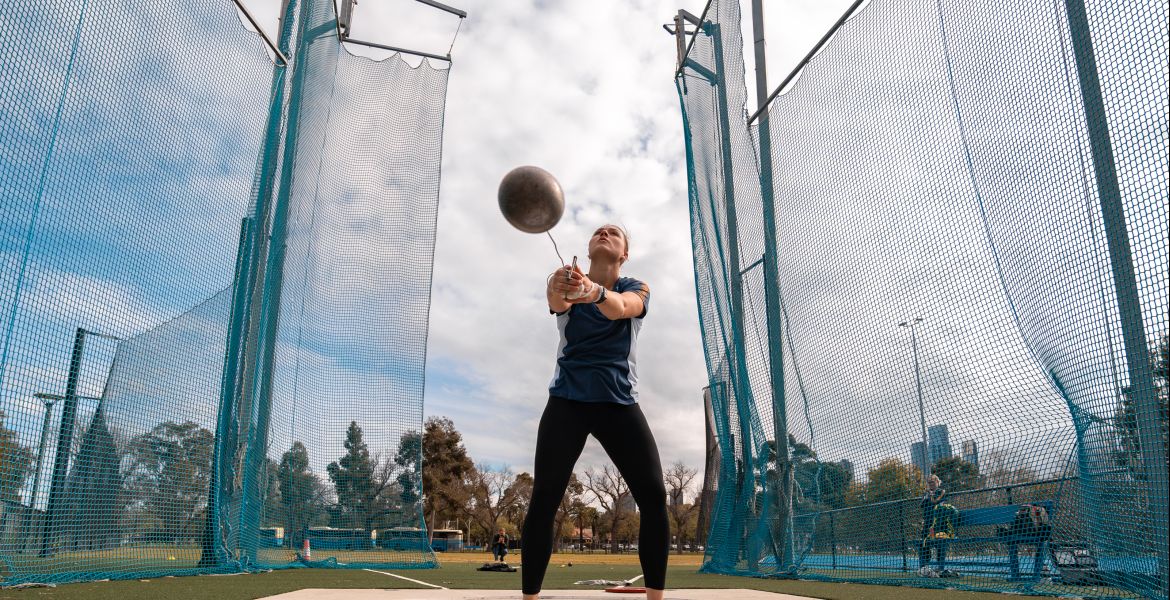 Throwing herself into history: Stephanie Ratcliffe’s rise in hammer throw hero image