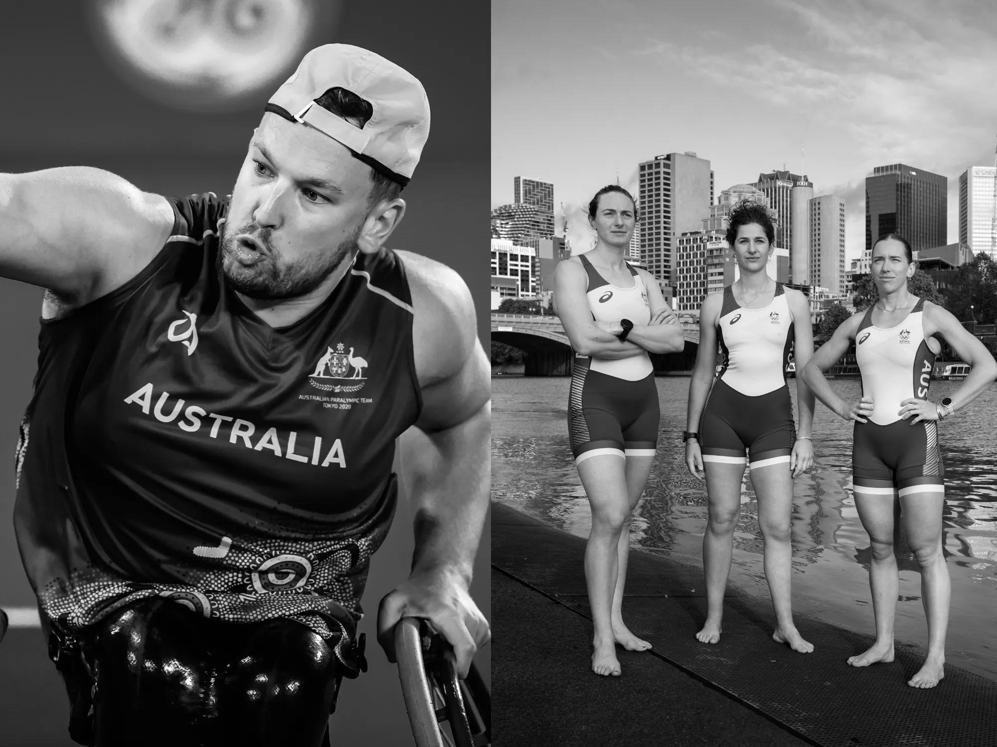 Dylan Alcott AO & Lucy Stephan, Jessica Morrison & Rosie Popa