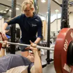Strength and conditioning session lead by Physical Preparation Coach, Lyndsay Clarke