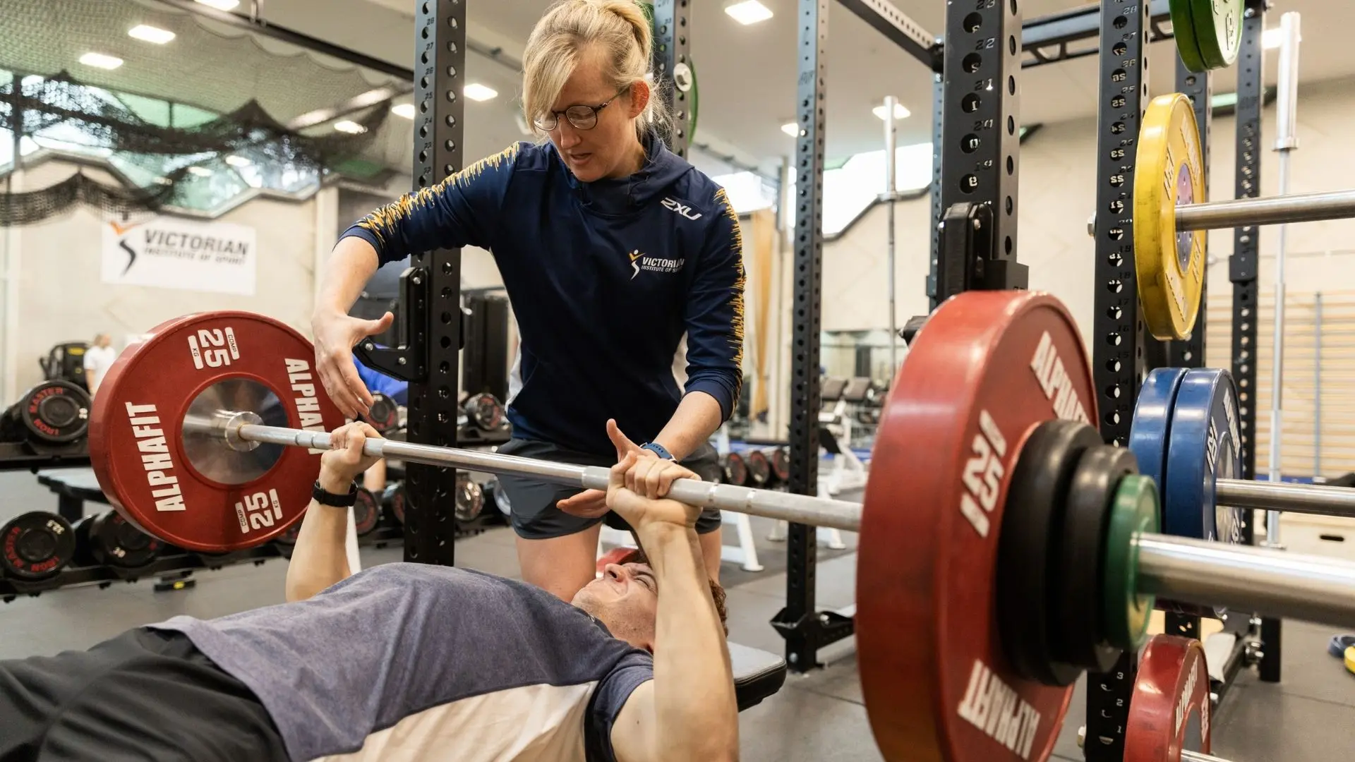 Strength and conditioning session lead by Physical Preparation Coach, Lyndsay Clarke