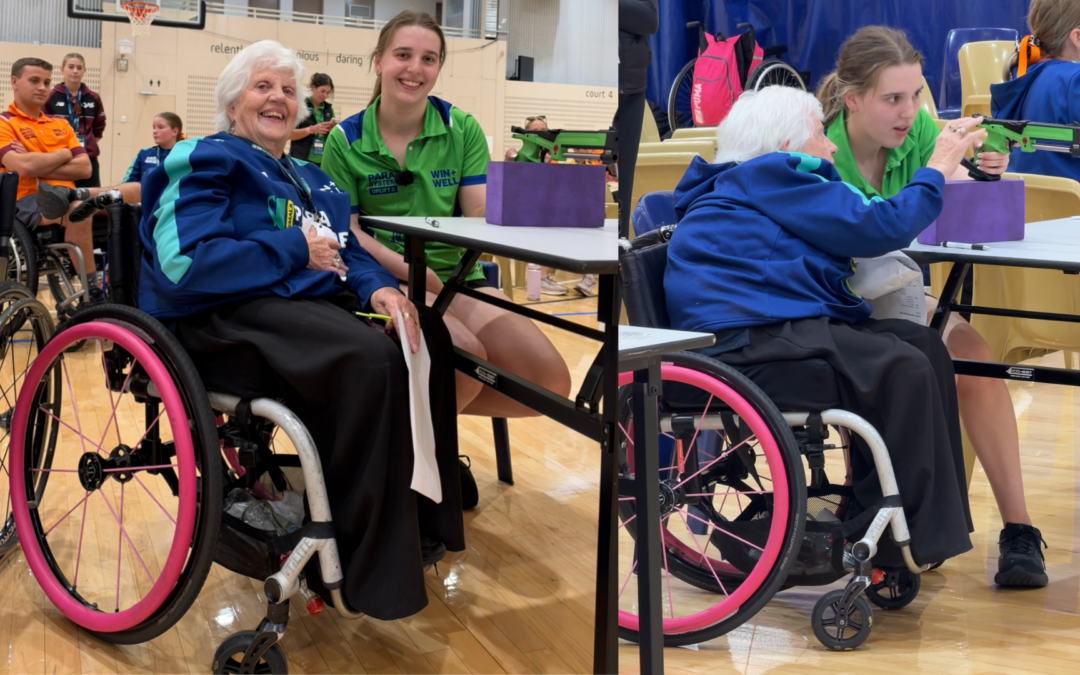 Para Futures Cup: Keira Warwick takes aim with Paralympic great Libby Kosmala